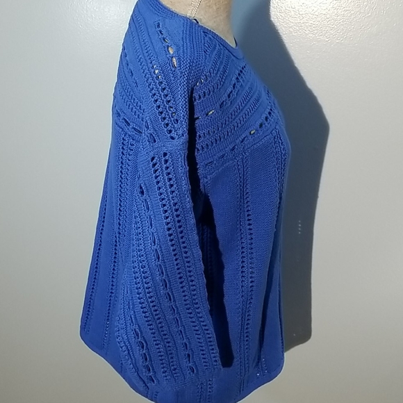 Vince Camuto Boatneck Pointelle Sweater Med NWT - Picture 5 of 12